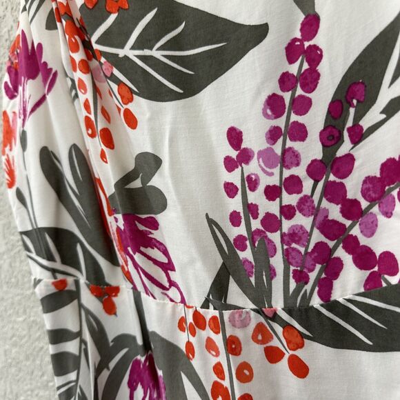 Old Navy Fit and Flare Cami Mini Dress Floral Tiered Smocked Back Size L… - Picture 5 of 12